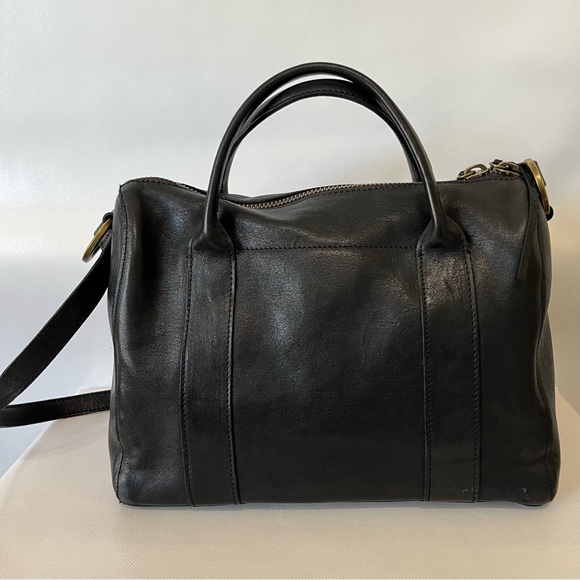 Madewell Prague Black Leather Satchel Bag - Picture 2 of 13